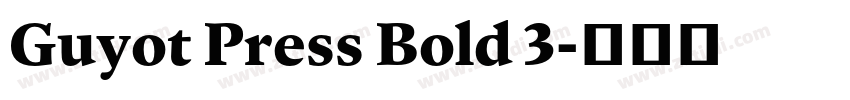 Guyot Press Bold 3字体转换